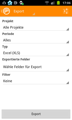 Exportparameter