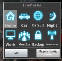 Easy Profiles Auswahl