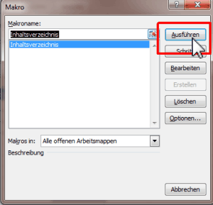 Makro ausführen
