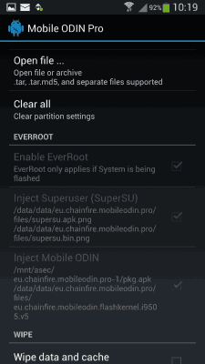 Open File und Flash Firmware