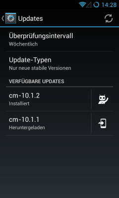 Cyanogen Updates over the air