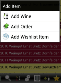 Winetracker - Add Item