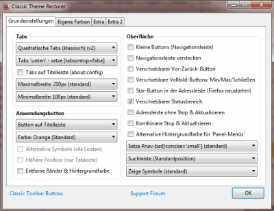 Firefox Addon Classic Theme Restorer