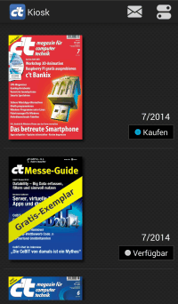 Kiosk Ansicht c’t Magazin