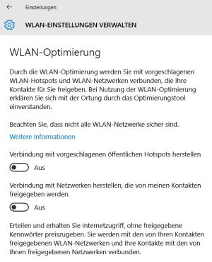 WLAN Einstellungen unter Windows 10 verwalten