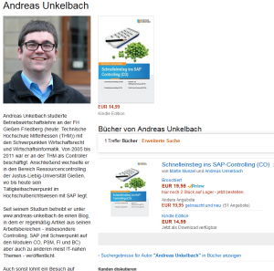 Amazon Autorenseite Andreas Unkelbach
