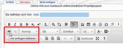 CKEdit Link einf�gen