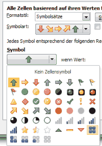 Verf�gbare Symbols�tze bedingte Formatierung Verf�gbare Symbols�tze bedingte Formatierung