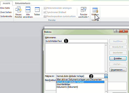 Makro unter normal.dotm speichern