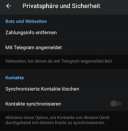 Datenschutz bei Kontakte Datenschutz bei Kontakte