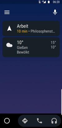 Android Auto - Morgendlicher Arbeitsweg Android Auto - Morgendlicher Arbeitsweg