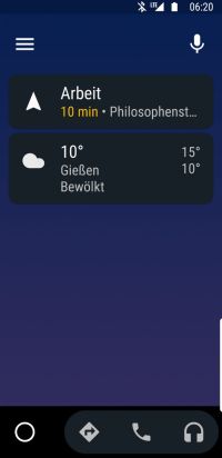 Android Auto - Morgendlicher Arbeitsweg