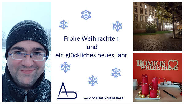 Frohe Weihnachten und ein gutes neues Jahr 2019