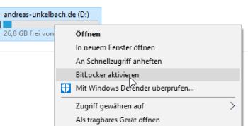 Bitlocker aktivieren