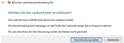 Nun Bitlocker laufen lassen?