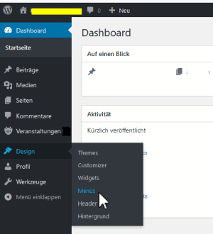 Wordpress - Design bearbeiten