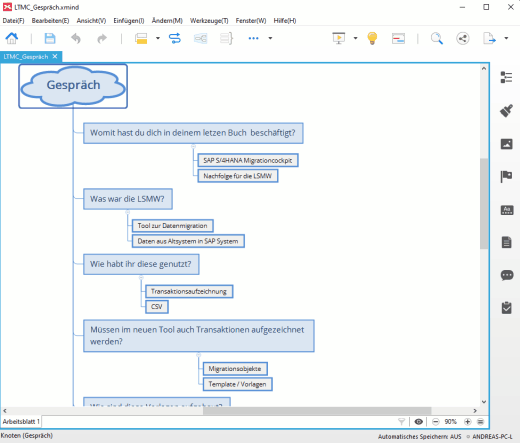 Drehbuch mit Mindmap XMIND