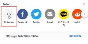Youtube Video per HTML einbetten