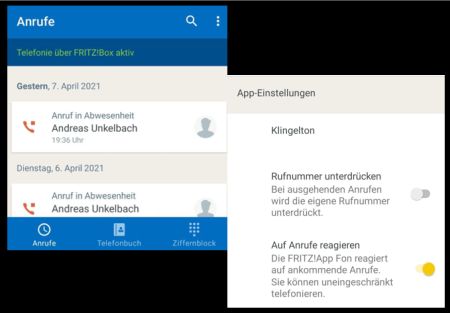 FRITZ!App Fon Beta Version FRITZ!App Fon Beta Version