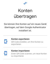 Konten 2FA per QR Code austauschen