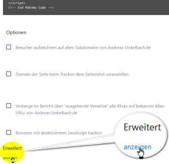 Tracking-Code erweitern