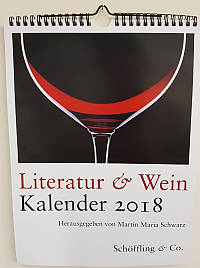 Wandkalender Literatur und Wein 2018