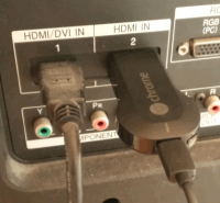 Anschluss Chromecast an HDMI Schnittstelle