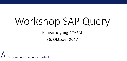 Beispiel: Vortag zum Thema SAP Query