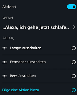 Amazon Alexa Routinen