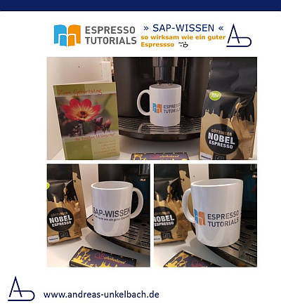 Geburtstagspost von meinen Verlag Espreso Tutorials - SAP Wissen so wirksam wie ein guter Espresso