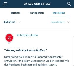 Alexa Roborock Skill