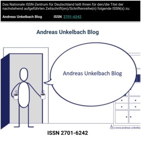 ISSN 2701-6242  Andreas Unkelbach Blog