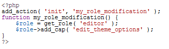 my_role_medification unter Wordpress Coding