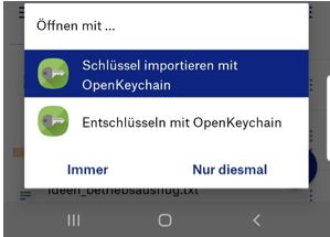 Public key file openpgp importieren