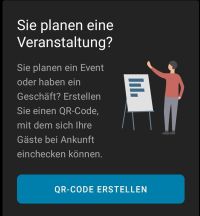 Corona Warn App - Veranstaltung planen