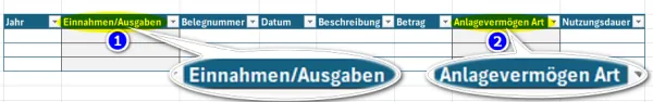 Vorerfassung der Belege im Laufe des Jahres