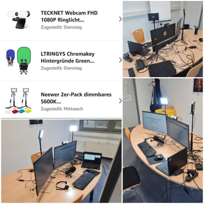 Erweiterung meines mobilen Arbeitsplatzes - Licht und Greenscreen